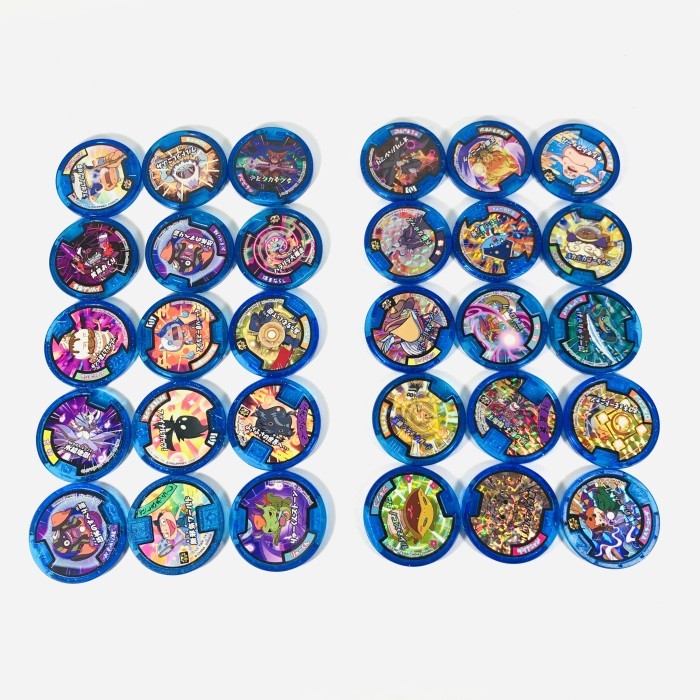 OBRAL Yokai Watch Dx Medal Set Collector Package Warna Biru Clear Rare Yo-Kai Watch isi 30 PROMO