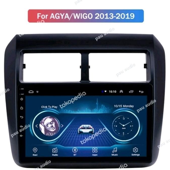 Frame Head Unit Android 9 Inch Mobil Ayla/Agya