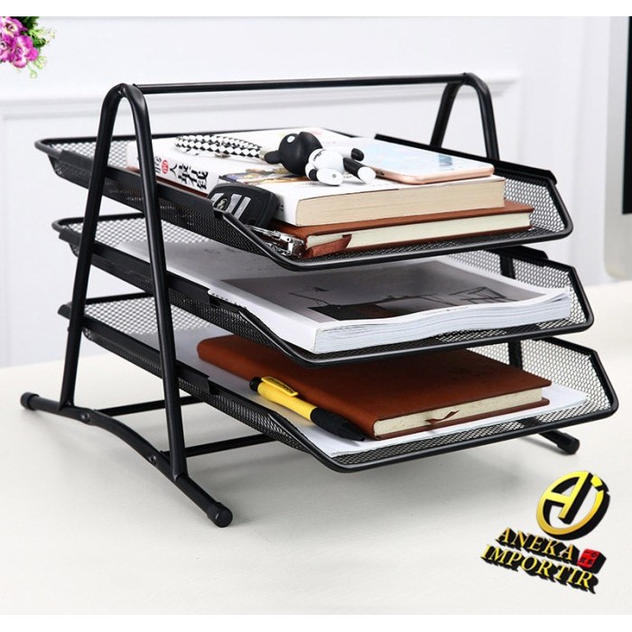 

HOT SALE! Rak Kertas Dokumen Surat 3 Susun / Paper Document Letter Tray 3 Tier