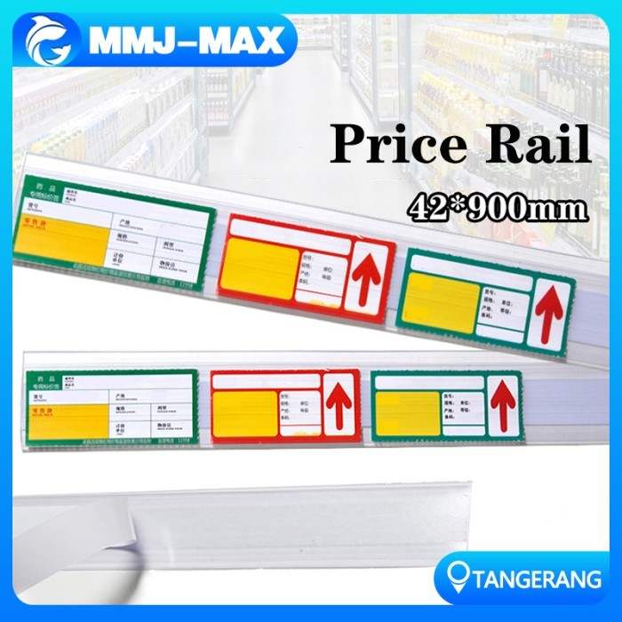 

Klip Label Harga/Price Rail Shelf/Mika Harga/Tempat Harga Rak Market