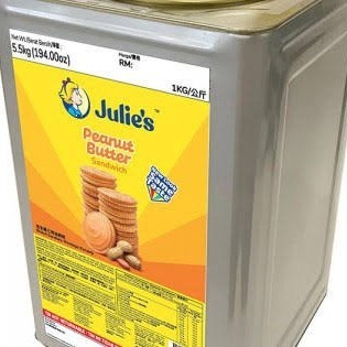 

1KALENG ( 5.5KG ) BISKUIT KACANG MALAYSIA / BISKUIT JULIE'S KACANG