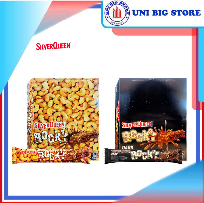 

Silver Queen Rock'r Rocker Chocolate Dark Wafer Roll BOX 22 gr 24 pcs