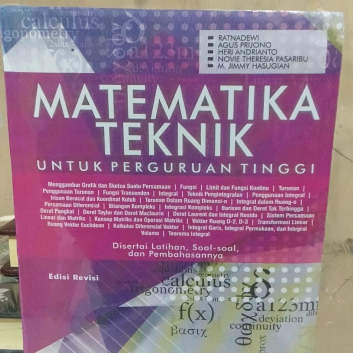 

TERLARIS! Matematika Teknik untuk perguruan tinggi edisi revisi