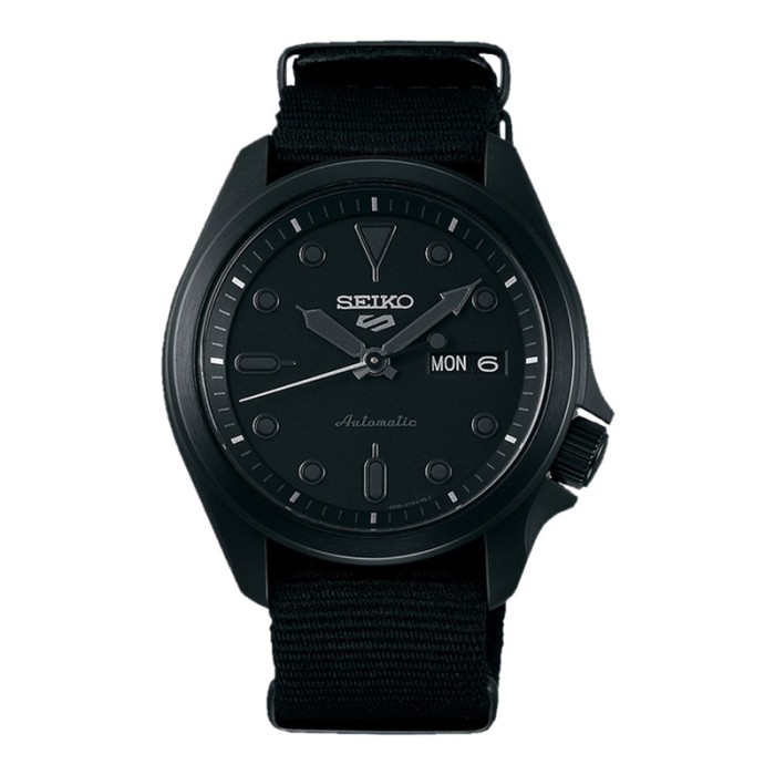 HOT SALE Seiko 5 Sports SRPE69K1 Black Dial Black Nylon Strap