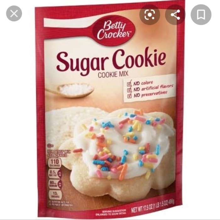

BETTY CROCKER SUGAR COOKIE MIX 17.5oz