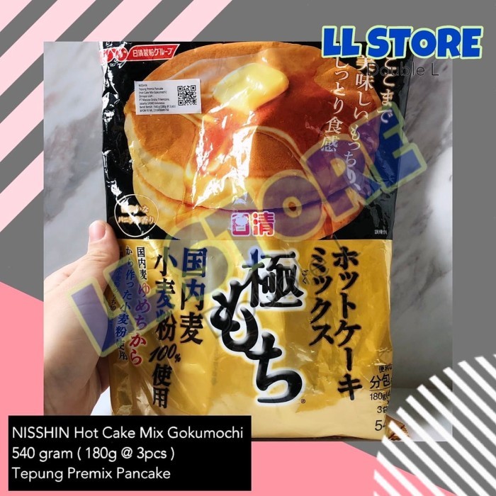 

NISSHIN Hot Cake Mix Gokumochi 540 gram Tepung Premix Pancake Jepang