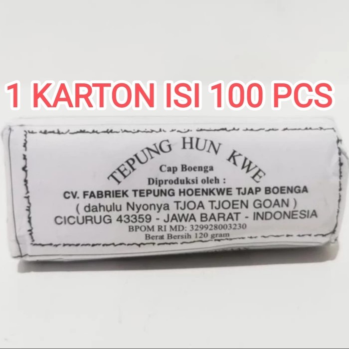 

1 dus tepung hun kwe cap boenga 120 gr