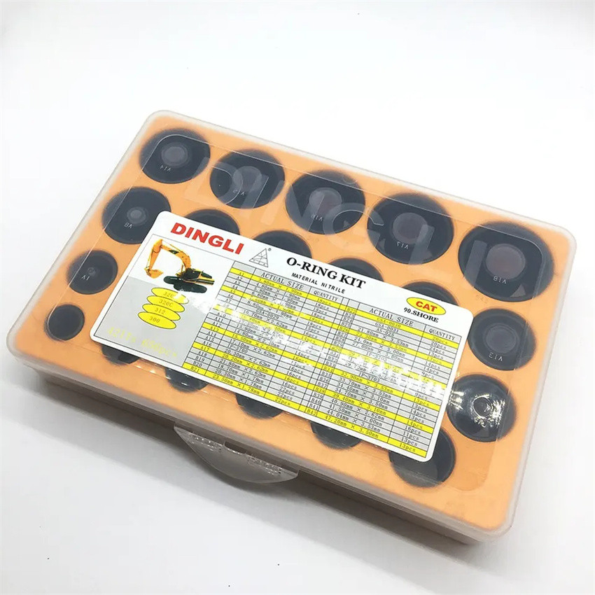 VISCO O-Ring Box Oil Seal Kit For Caterpillar E320 320B 320C 330C 656pcs 42sizes Excavator Universal