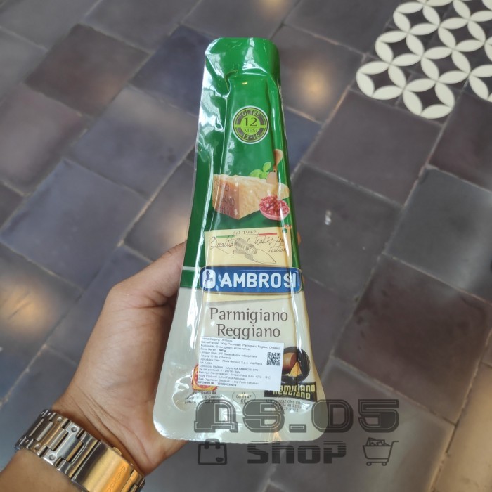 

Ambrosi parmigiano reggiano cheese dop keju parmesan 200gr