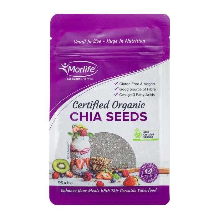 

Morlife Certified Organic Chia Seeds 150G