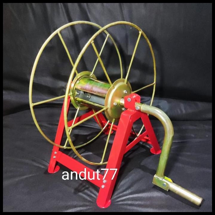 Rol Gulung Selang Air 50M Hose Reel Besi-Tempat Selang Steam Cucian Original Best Seller