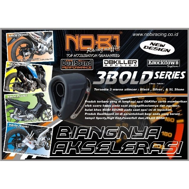 Knalpot Racing Nob1 3Bold Type Motorsport