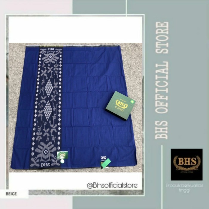 SARUNG BHS COSMO POLOS BIRU GOLD BHS OFFECIAL STORE