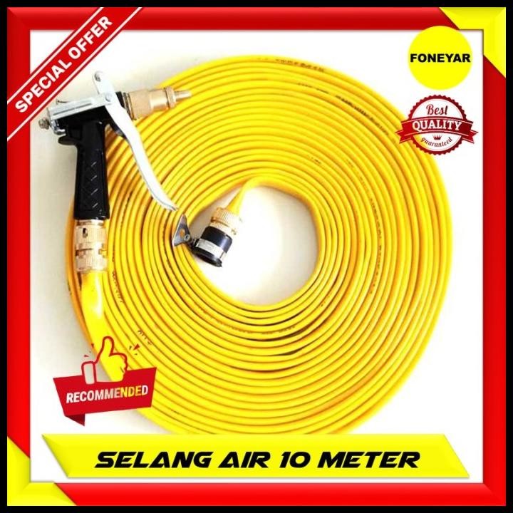 Selang Air Elastis Fleksibel Gulung Gulungan Dengan Semprotan 10 Meter Original Best Seller