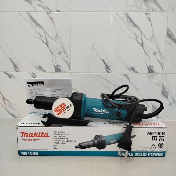 Mesin Die Grinder / Gurinda Gerinda Lurus Botol Bor Tuner Makita M9100B M 9100 B