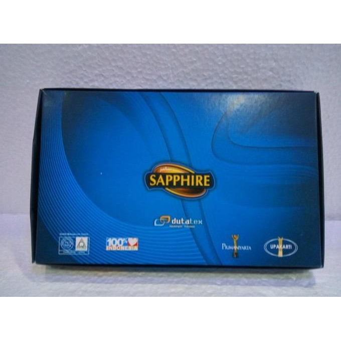 Miliki 1 Kodi (20 Bh) Kain Sarung Muslim Pria Dewasa Merk Sapphire Hitam