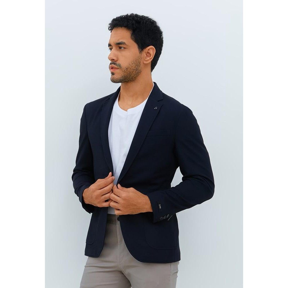 Jobb Ankeny-T1 Blazer Pria Slim Fit Navy