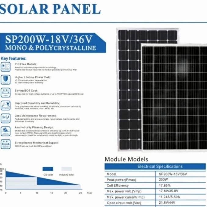 TERMURAH - solar panel surya cell module st solar stc stec 200wp 200 wp poly 24v