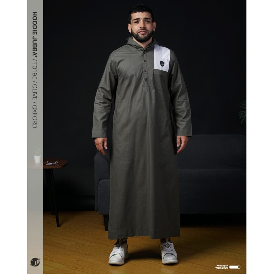 Samase Jubah Hoodie T019 Ghamis Jubah Solat Lengan Panjang Oxford {TerlarisBest Seller}