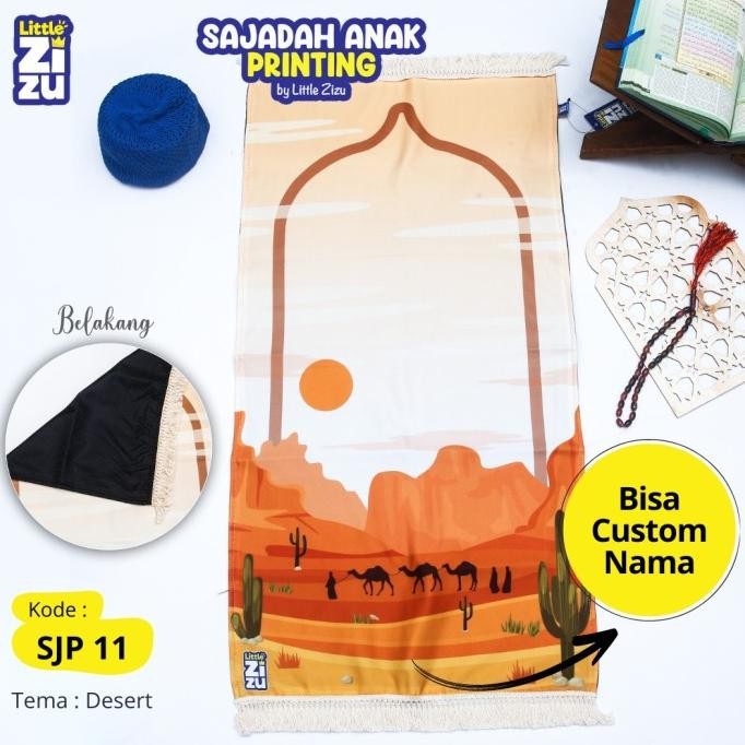 Diskon Sajadah Anak Printing Custom Nama Anak