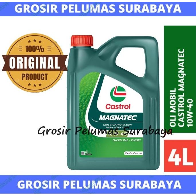 ORIGINAL Oli Castrol Magnatec 10W40 10w-40 galon Bensin Diesel
