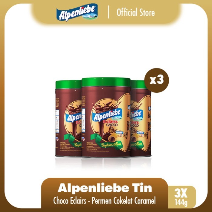 

New! Alpenliebe Choco Eclairs Tin 144g - Spesial Ramadan Lebaran Isi 3 Idul Fitri