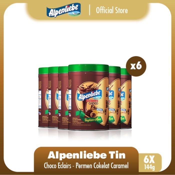 

New! Alpenliebe Choco Eclairs Tin 144g - Spesial Ramadan Lebaran Isi 6 Idul Fitri