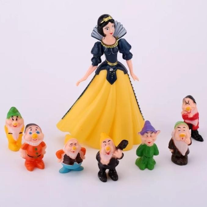 

Snow White 8pcs/set Topper Cake Putri Salju dan 7 Kurcaci NOVA