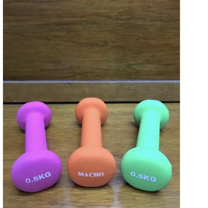 TERLARIS DUMBLE DUMBBELL BARBEL NEOPRENE MACHO 0.5 KG MURAH MURAH