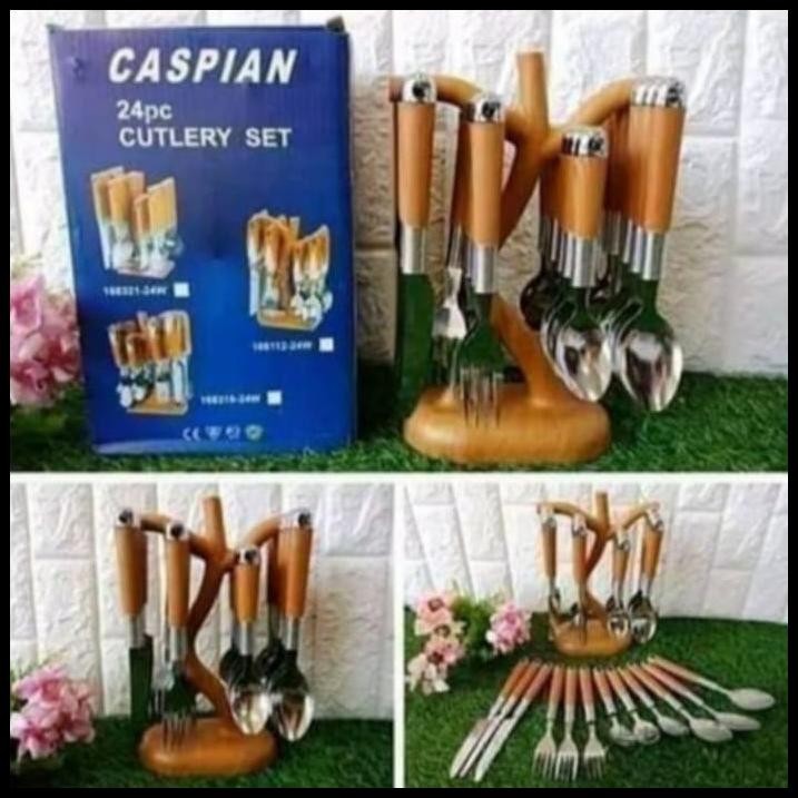 SENDOK POHON sendok set 24pcs Motif pohon caspian 24