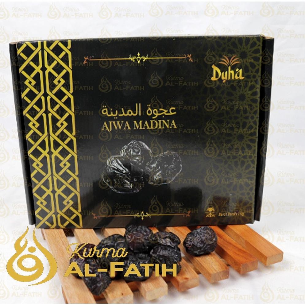 

Kurma AJWA 1KG / Kurma Nabi Asli Original Madinah / DUS ASLI SEPERTI FOTO ADA SEGEL AJWA ORIGINAL