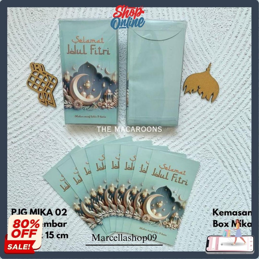 

Amplop Lebaran Mika Panjang Isi 25 Dan 50 - Idul Fitri Angpao Thr Ramadhan - Eid Mubarak - Amplop Murah Premium Terlaris