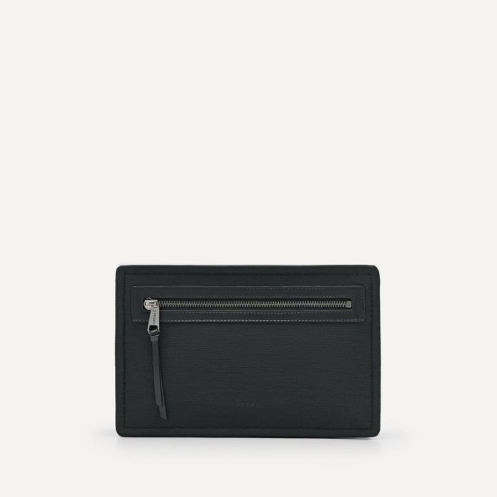 Pedro Clutch Bag Pria Authentic 10029 - Black
