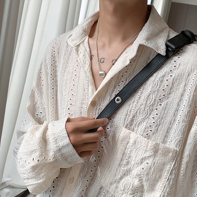 Fashion Pria Korea Canggih Kasual/Kemeja/Lengan Panjang