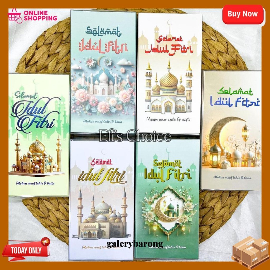 

Amplop Lebaran Panjang Isi 50 Lembar / Angpao Kemasan Mika Hari Raya Idul Fitri Ramadhan 2025 Termurah Banget