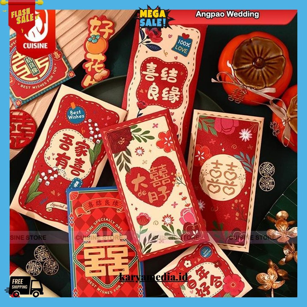 

Angpao Imlek Snake 3D Amplop Wedding Gold Printed Premium Tebal Terlaris