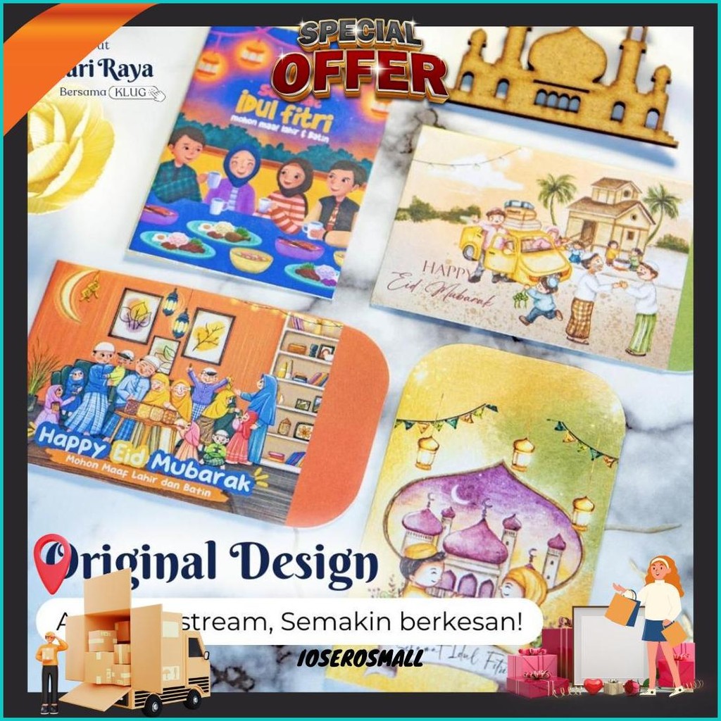 

[Grosir Termurah] Amplop Kecil Idul Fitri Lebaran 2025 Lucu Unik Isi 10 Lembar Cod