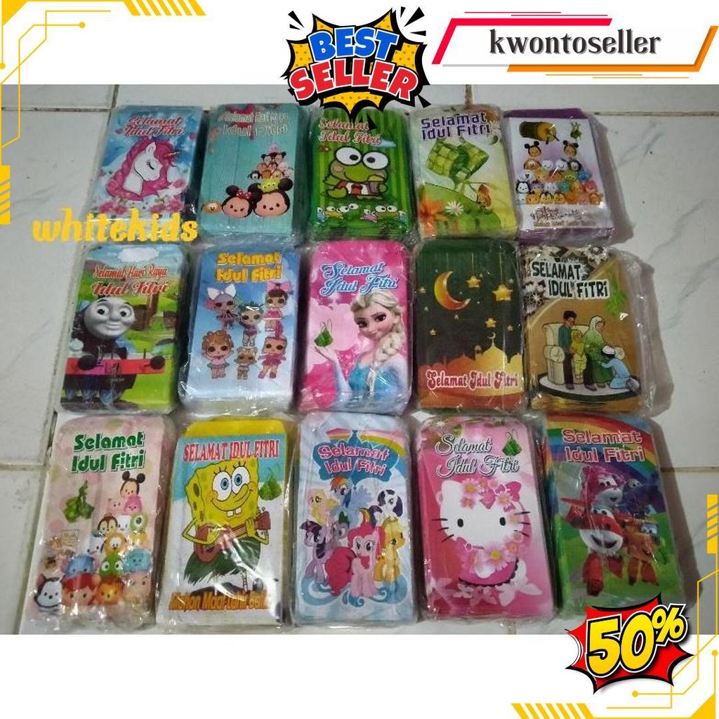 

Amplop Lebaran 100 Lembar Motif Karakter Angpao Lebaran Idul Fitri 2025 Campur Karakter Free Plastik 10 Lbr Gratis Ongkir