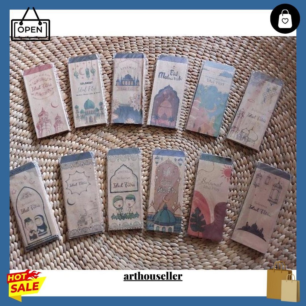 

Amplop Lebaran Motif Cantik Isi 10Pcs, Uang Tanpa Dilipat Termurah Banget