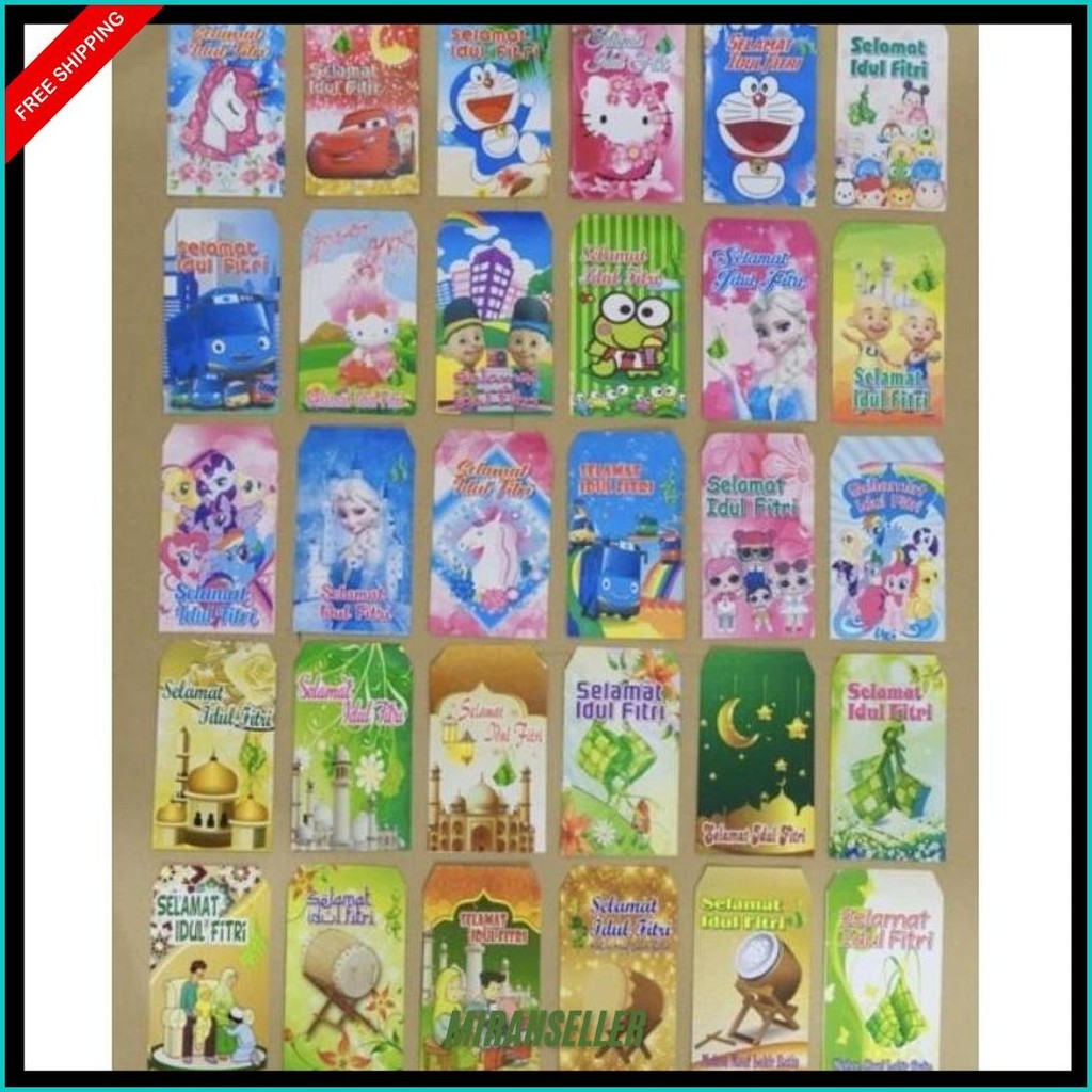 

Amplop Lebaran Karakter 7X12 Isi 1Pc 10Amplop Termurah Banget