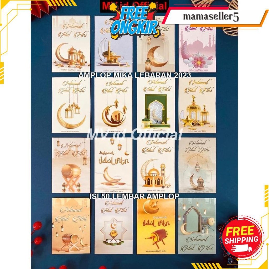 

30 Lembar Amplop Panjang Lebaran Hari Raya Idul Fitri Murah Meriah Ready Stock Kotak Mika Isi 50 Lembar Eid Mubarak Thr Gifti Original Produk