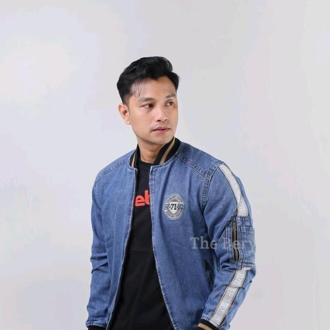 Sale Jaket Jeans Taping 71 The Berry Original / Jaket Jeans Bomber / Jaket Jeans Pria