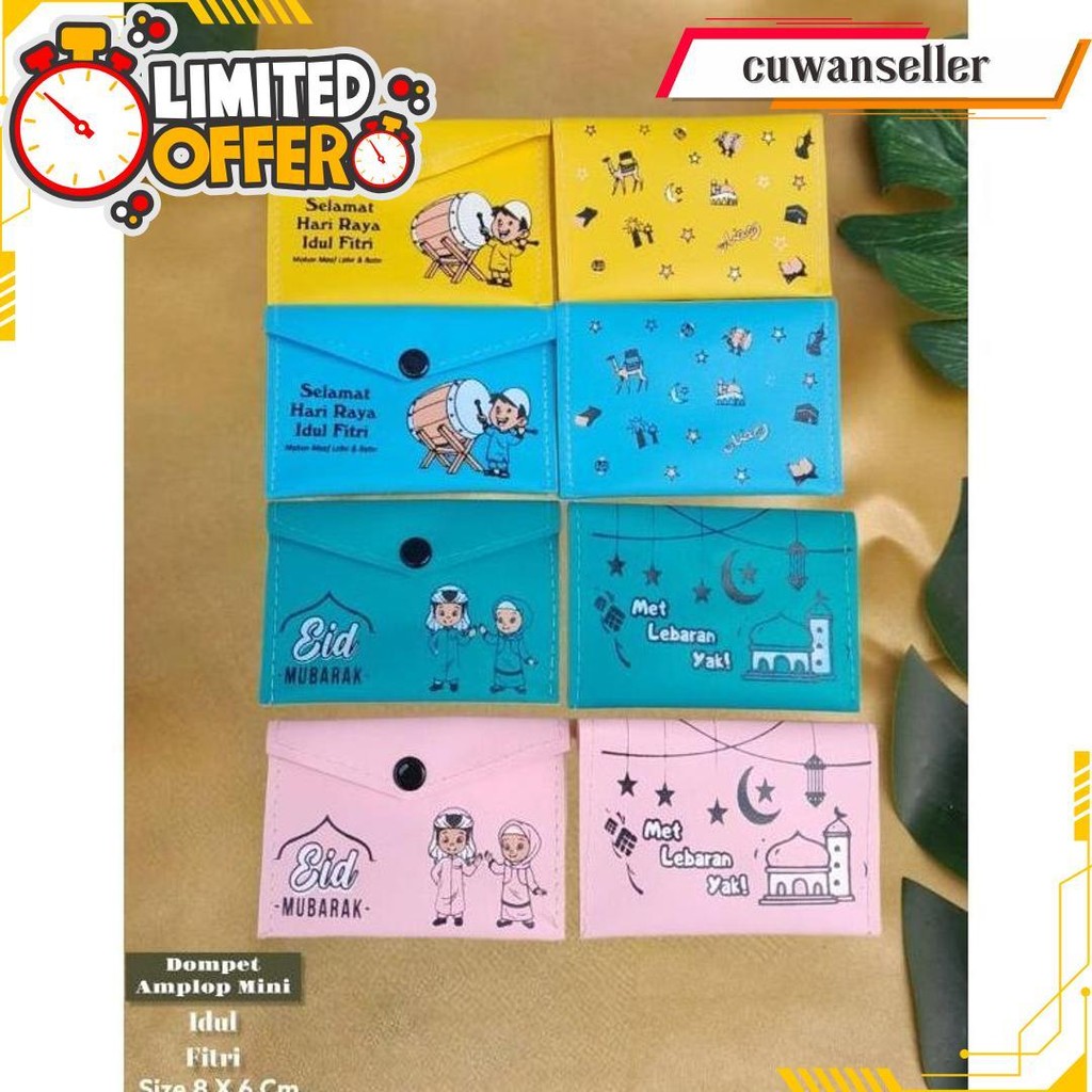 

[ 12 Pcs ]Mini Dompet Amplop Lebaran / Idul Fitri Per Pack Isi 12Pcs Bisa Cod Termurah Banget