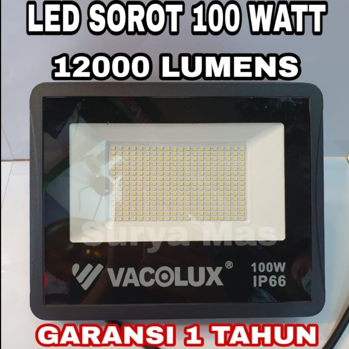 Vacolux Led Sorot 100W Floodlight Lampu Floodlight 100 Watt Tembak