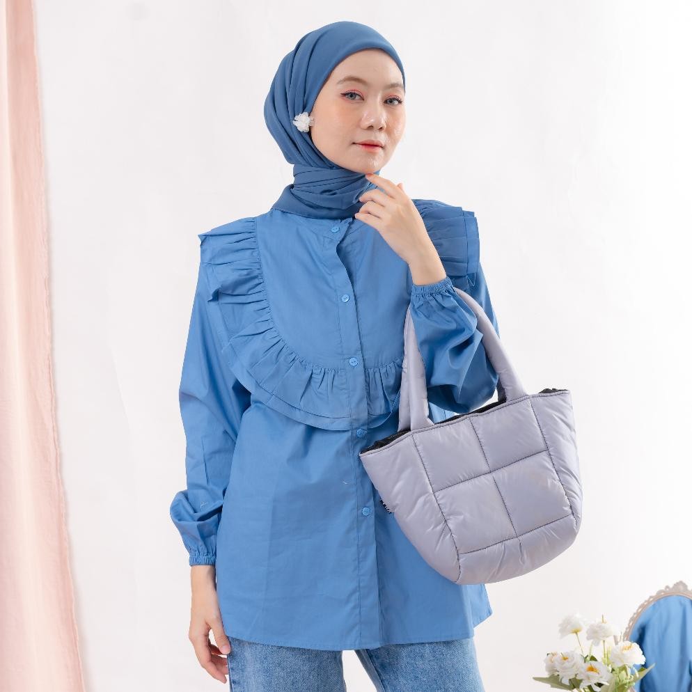 Amelia Blouse Katun Twistcone / Baju Atasan Wanita Fashion Muslim - Pn
