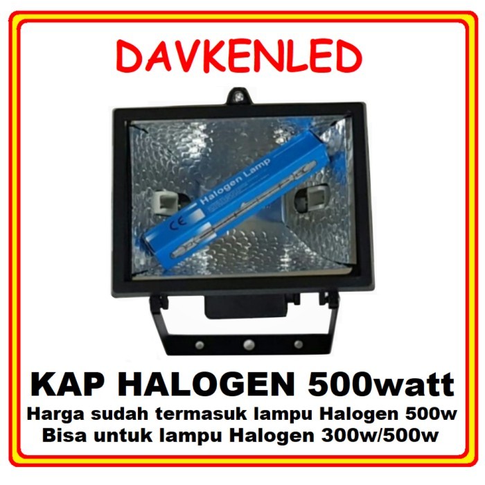 Lampu Sorot Halogen 500Watt/Kap Lampu Sorot Halogen 500Watt