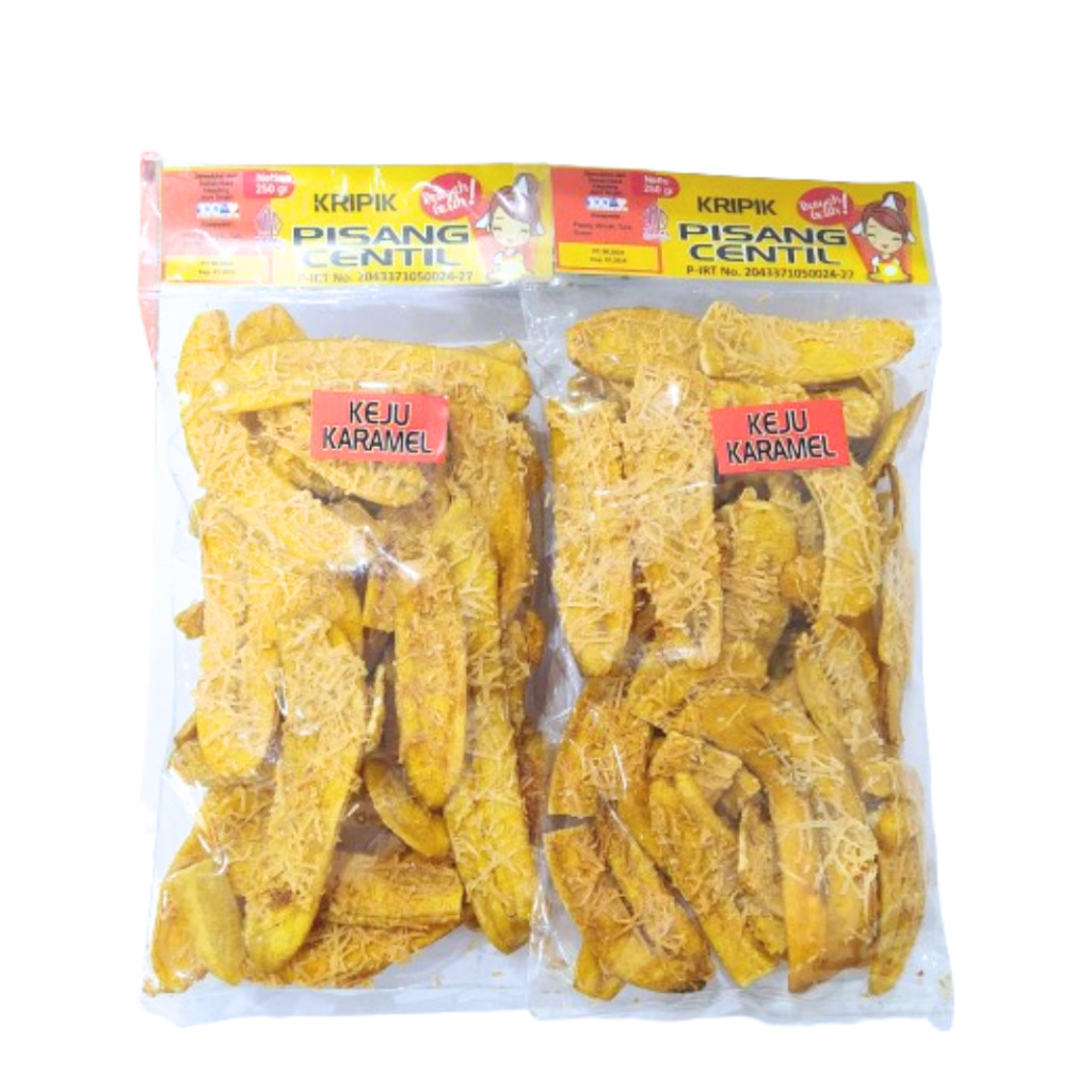

NEW PROMO Keripik Pisang Keju Karamel Oleh Oleh Gurih Renyah Manis 250 Gram