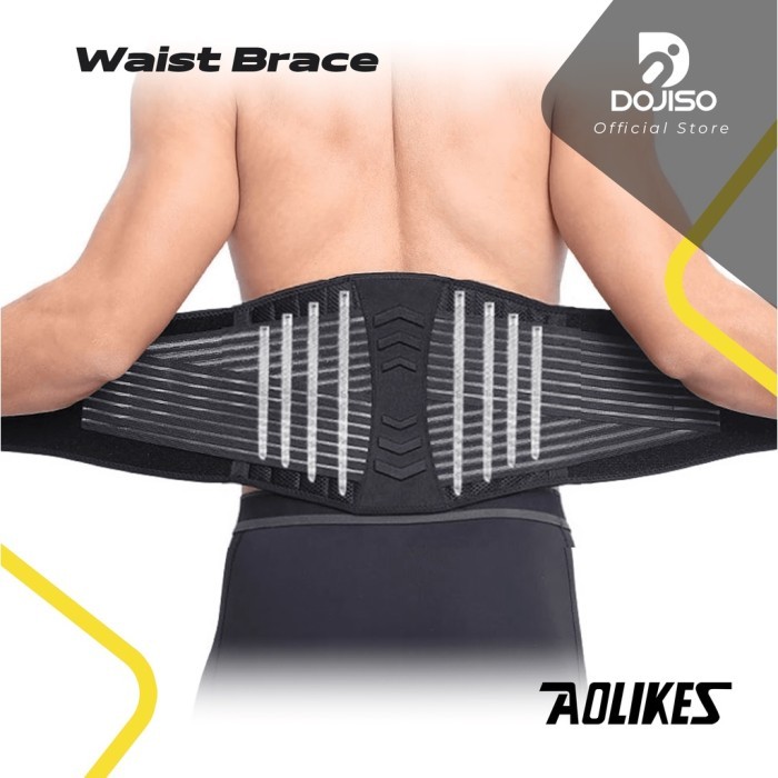 Sabuk Pinggang Perut Korset Lumbar Deker Decker Waist Support AOLIKES 7998 Olahraga Gym Fitness Pria