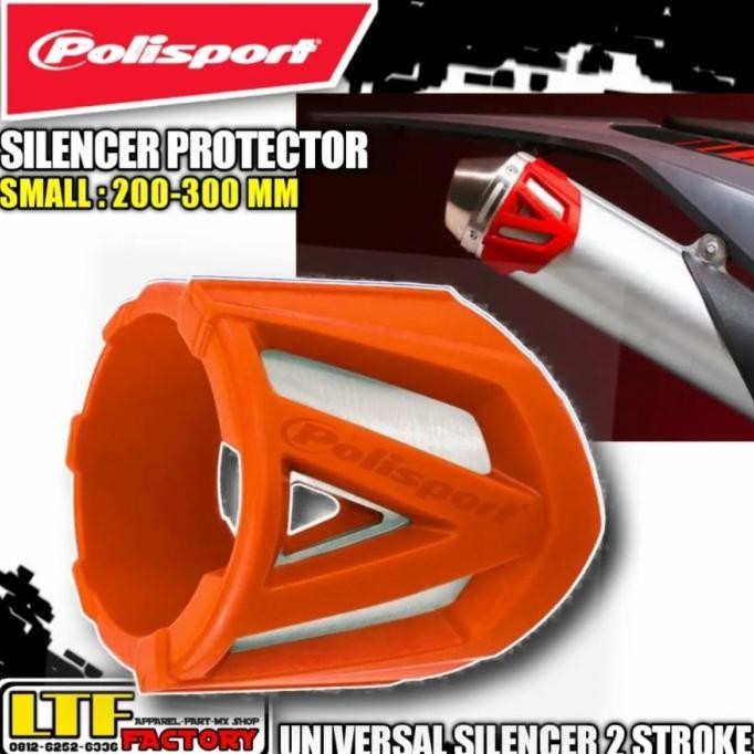 POLISPORT UNIVERSAL SILENCER PROTECTOR Cover Pelindung Knalpot 2 Tak