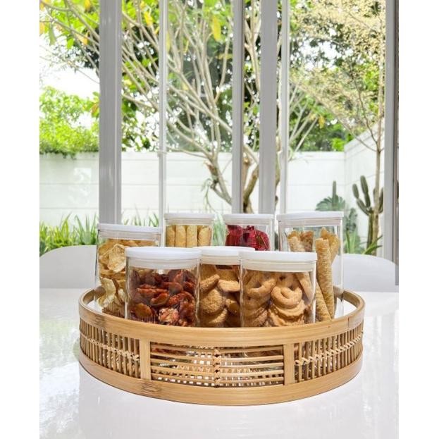 fb-4 PROMO LEBARAN Set Toples Lebaran Isi 3 | Toples Kaca | Toples Makanan | Toples Jajan Lebaran Sa